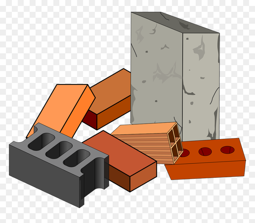 Construction Materials Clipart, HD Png Download - concrete wall png