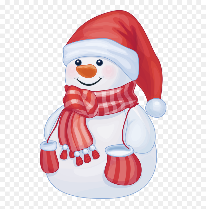 Bonhommes De Neige Clip Art, HD Png Download - pink santa hat png