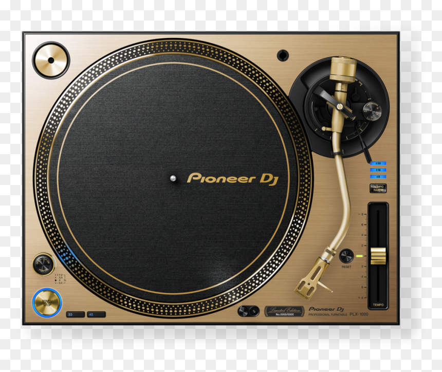 Pioneer Plx 1000 Gold Edition, HD Png Download - dj turntable png
