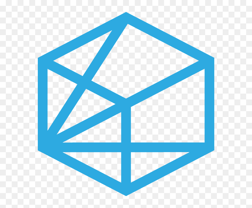 Geometric Heart Pattern, HD Png Download - blue box png