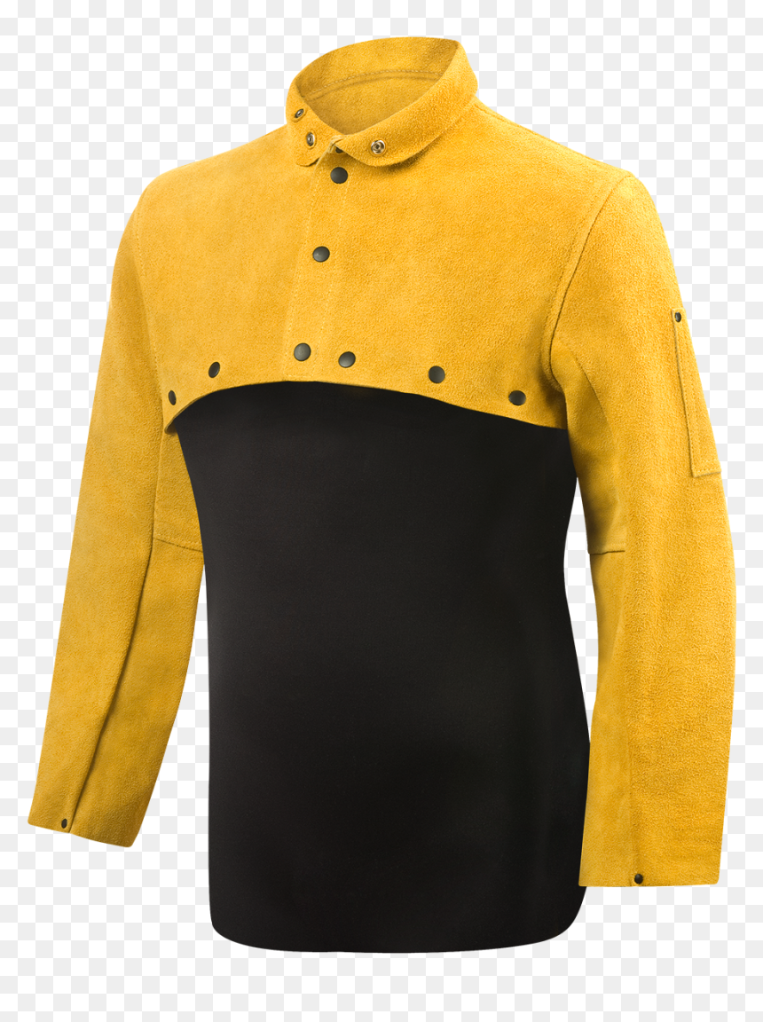 Steiner Leather Welding Cape Sleeve - Long-sleeved T-shirt, HD Png Download - welding sparks png