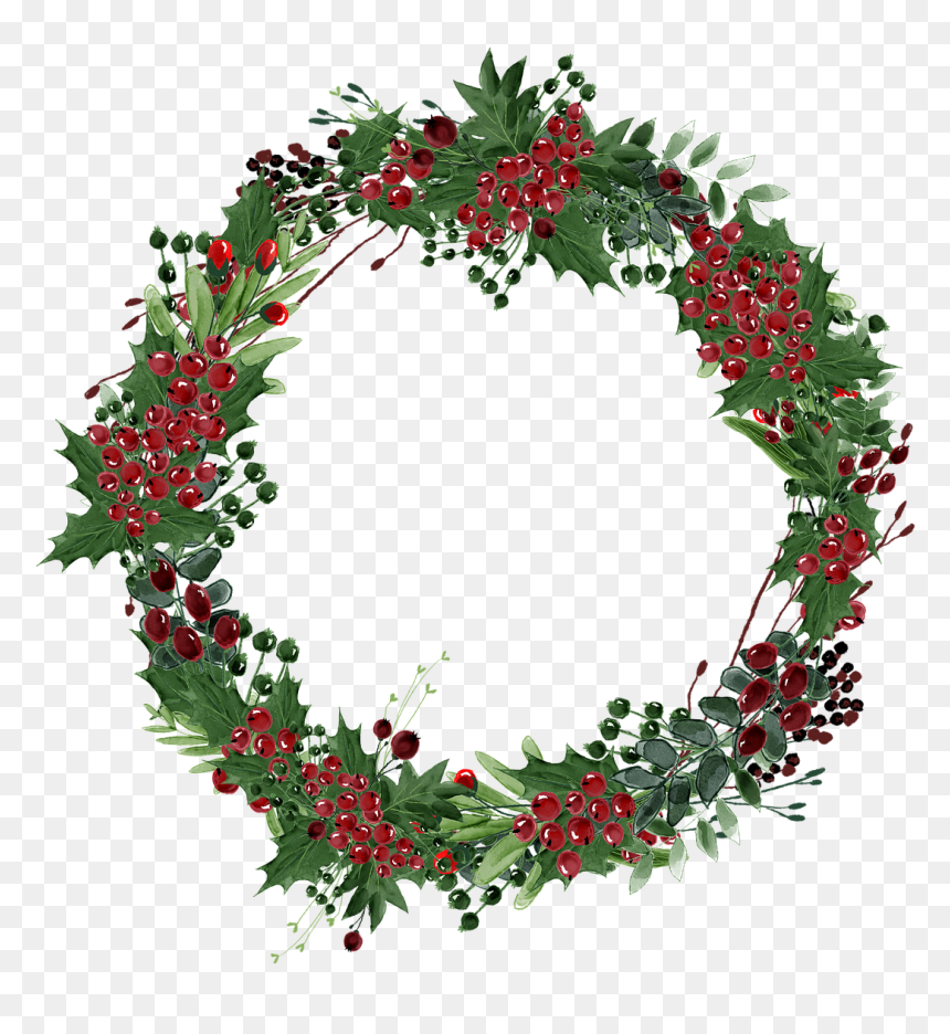 Christmas Day, HD Png Download - holiday wreath png