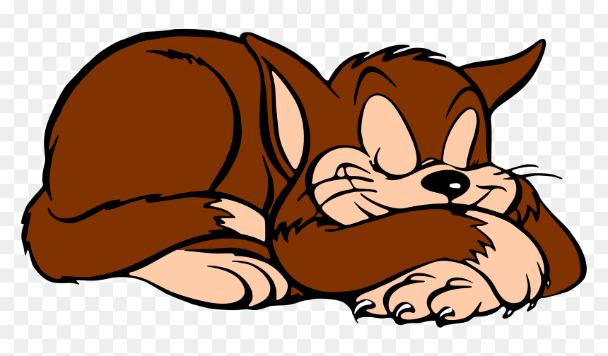 Clipart Of Sleeping Cat , Png Download - Cat Sleeping Clipart Png, Transparent Png - sleeping cat png