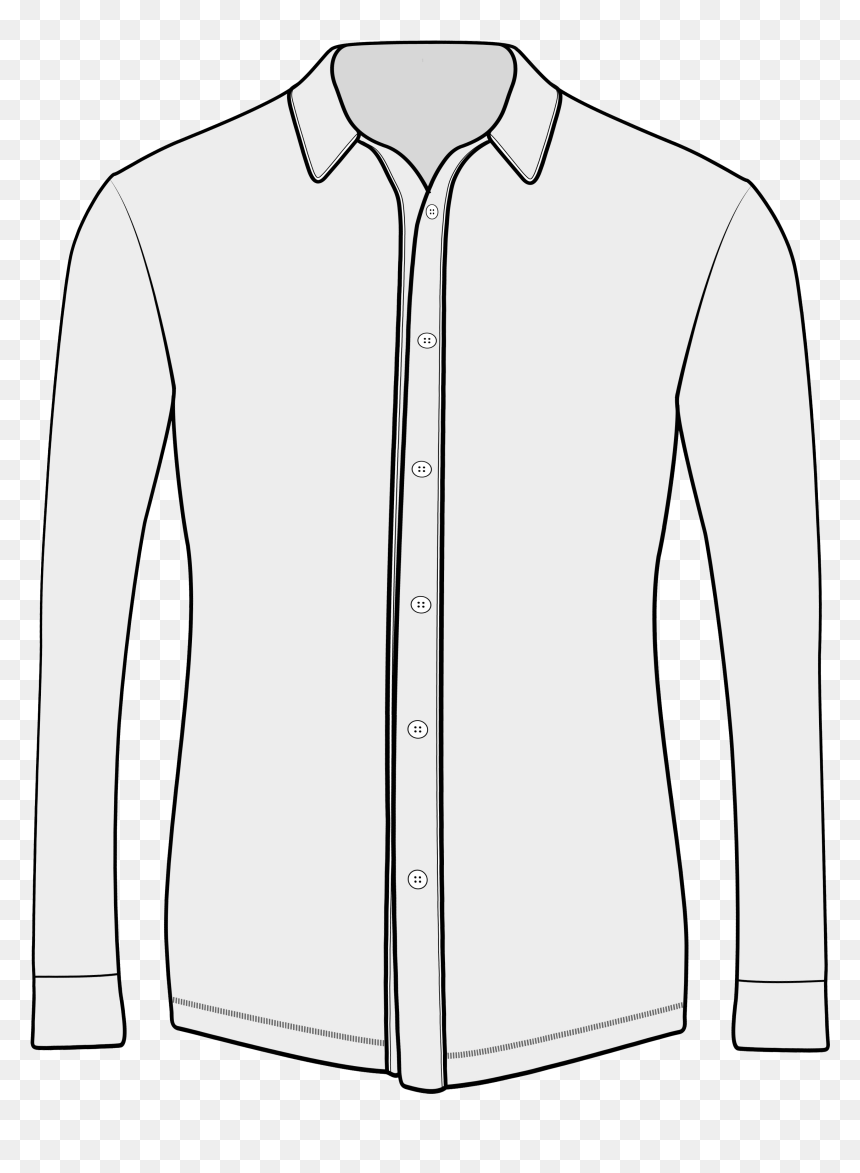 Long-sleeved T-shirt, HD Png Download - camisa png