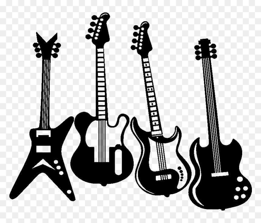 Sticker Guitares Electrique Rock N Roll Ambiance Sticker - Rock In Roll Png, Transparent Png - rock n roll png