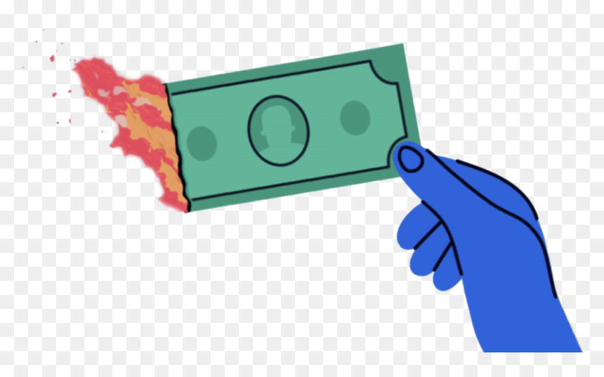 Illustration, HD Png Download - burning money png