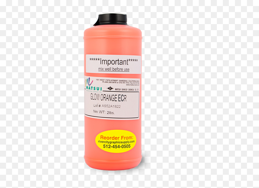 Matsui Glow Orange Ecr Pigment - Bottle, HD Png Download - orange glow png