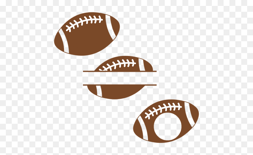 Free Football Cut File, HD Png Download - cloud silhouette png