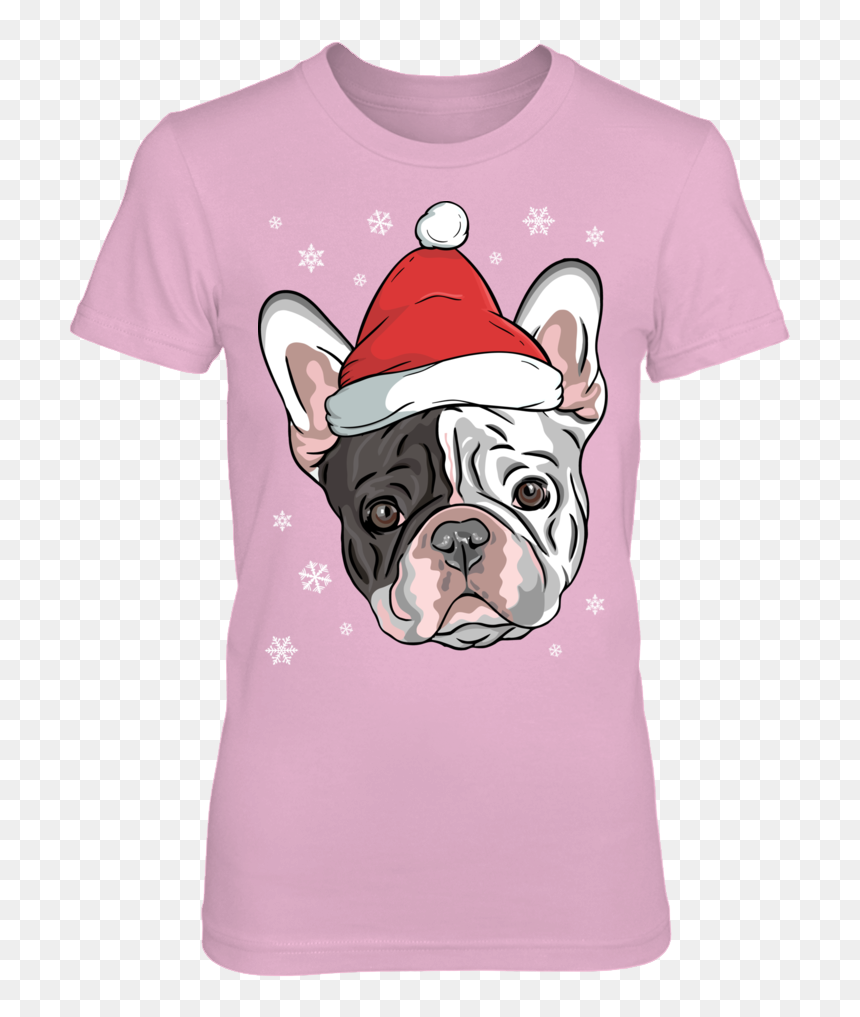 French Bulldog, HD Png Download - pink santa hat png