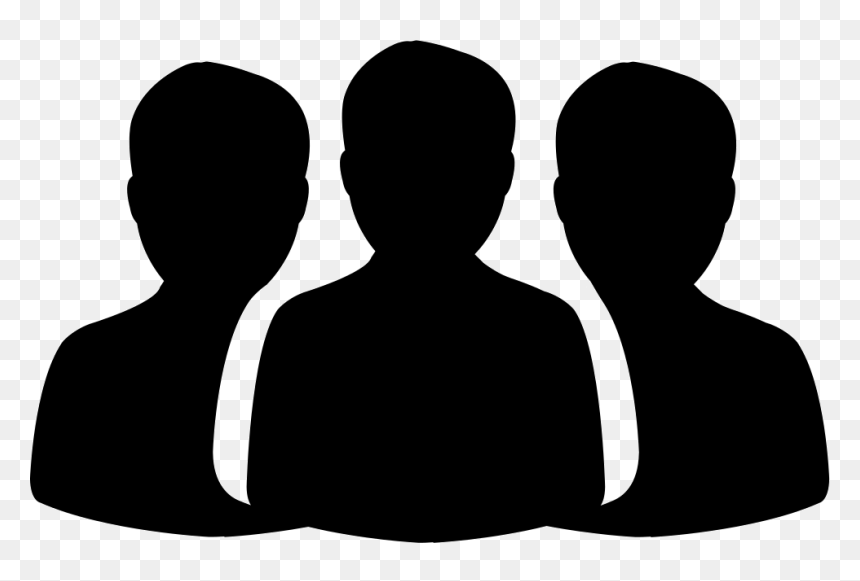 Group Of People - Silhouette, HD Png Download - group of people silhouette png