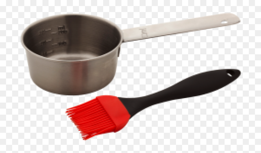Pincel De Cozinha De Silicone Com Recipinte - Basting Brush And Bowl, HD Png Download - pincel png
