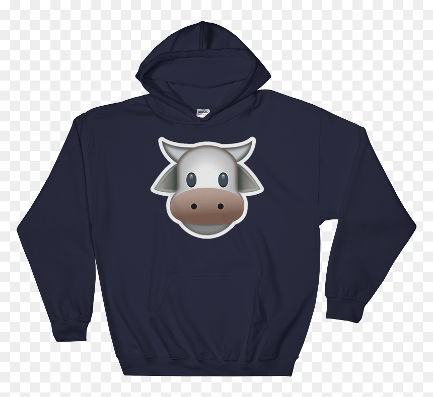 Cow Face-just Emoji - Lyrical Lemonade Black Hoodie, HD Png Download - cow face png