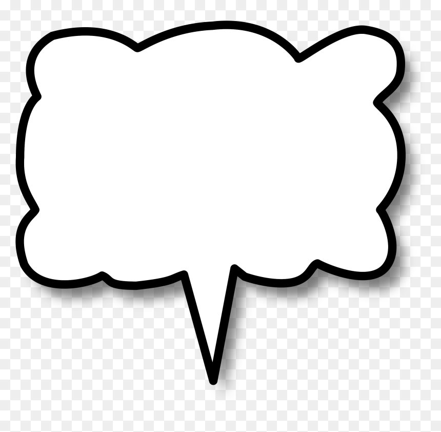 Callout Cloud Center Clip Arts - Nuvem De Mensagem Png, Transparent Png - cloud silhouette png