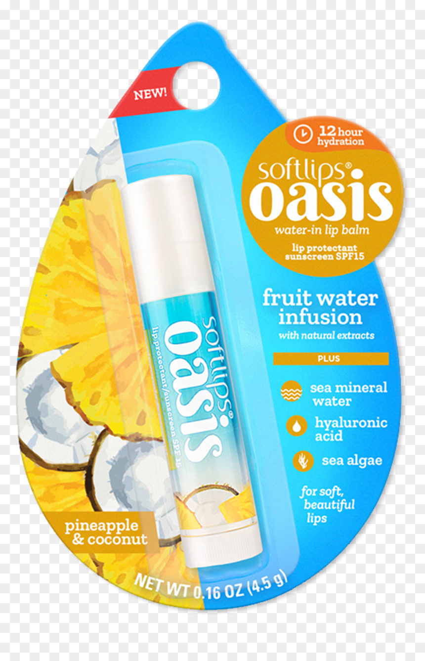 Softlips Oasis Lip Balm, HD Png Download - chapstick png