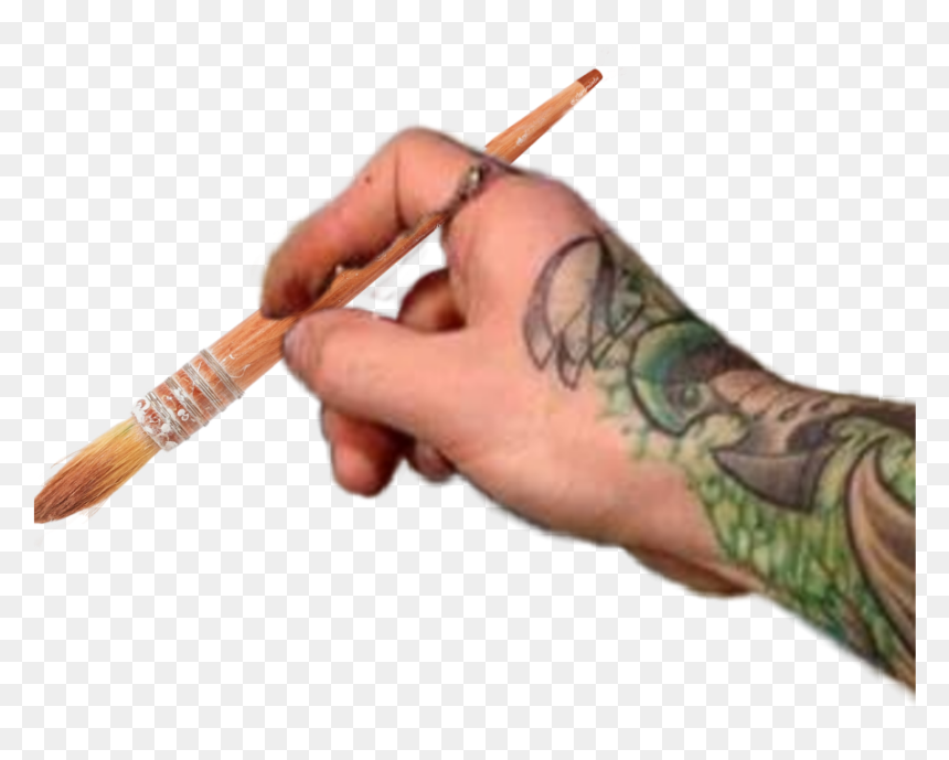 #mano #pincel #tatuajes - Mano Pincel Png, Transparent Png - pincel png