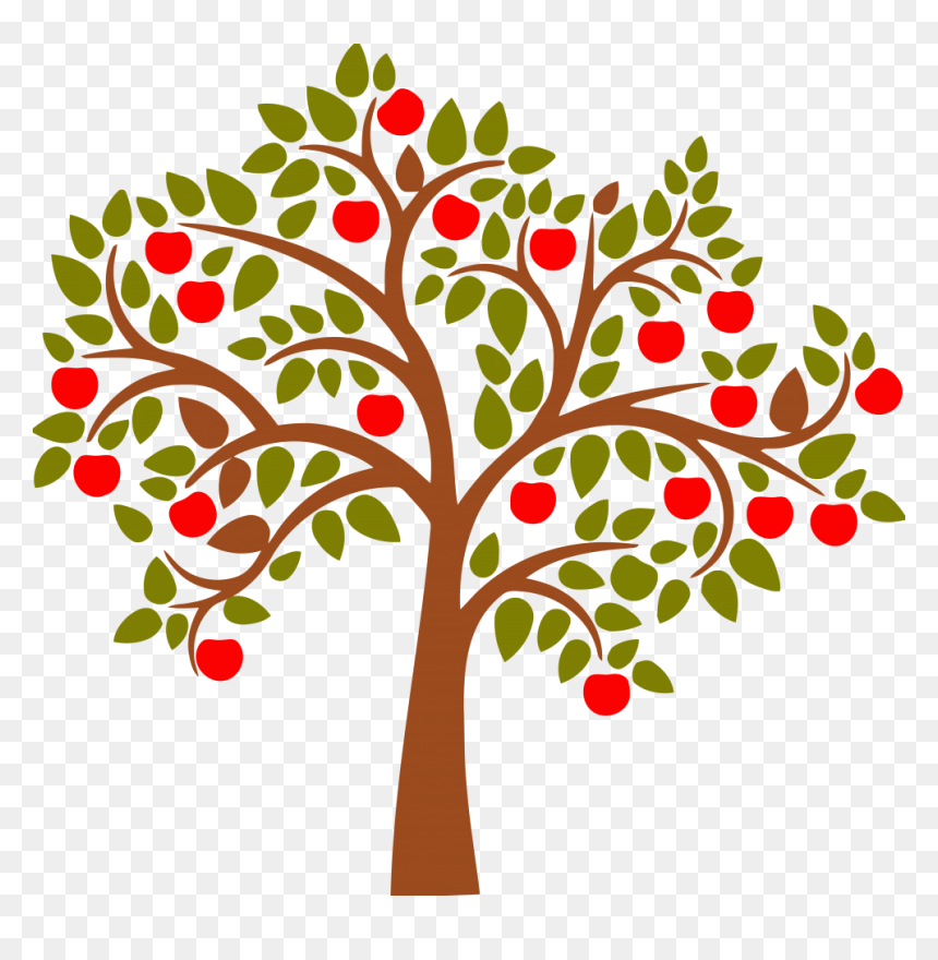 Apple Tree Vector Png, Transparent Png - red.png