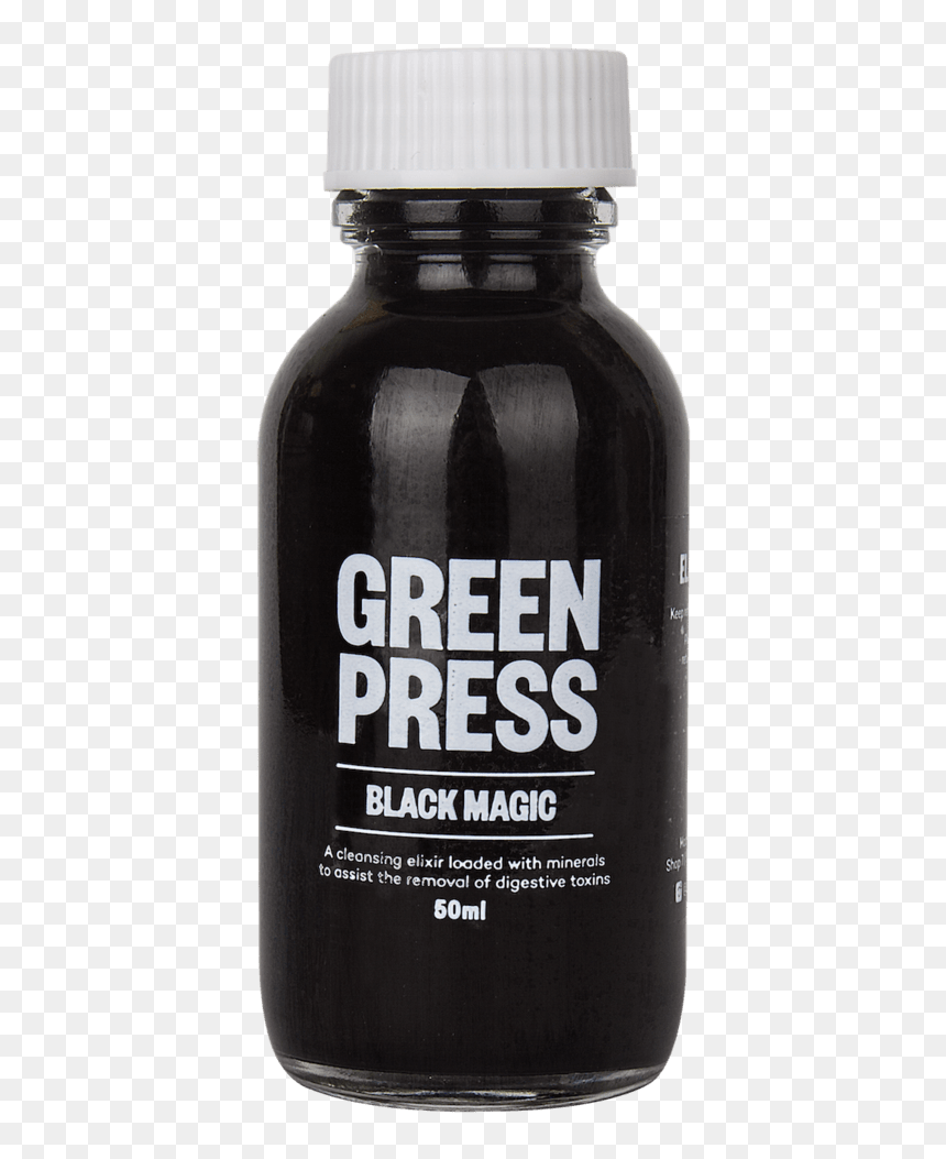 Green Press Black Magic Activated Charcoal Clip Arts - Bottle, HD Png Download - charcoal png
