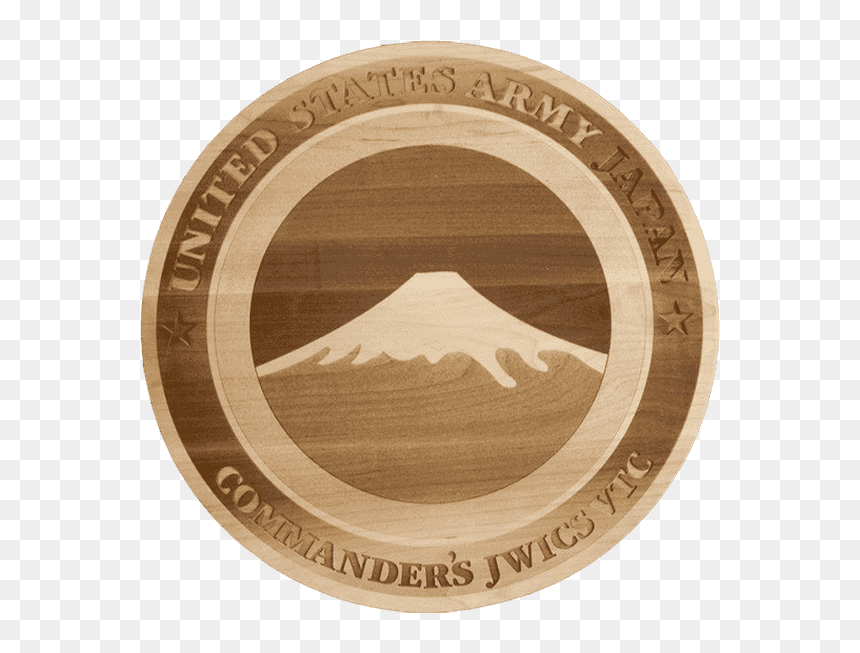 Custom Wood Engraving Of Us Army Mountain Division - Circle, HD Png Download - wood plaque png