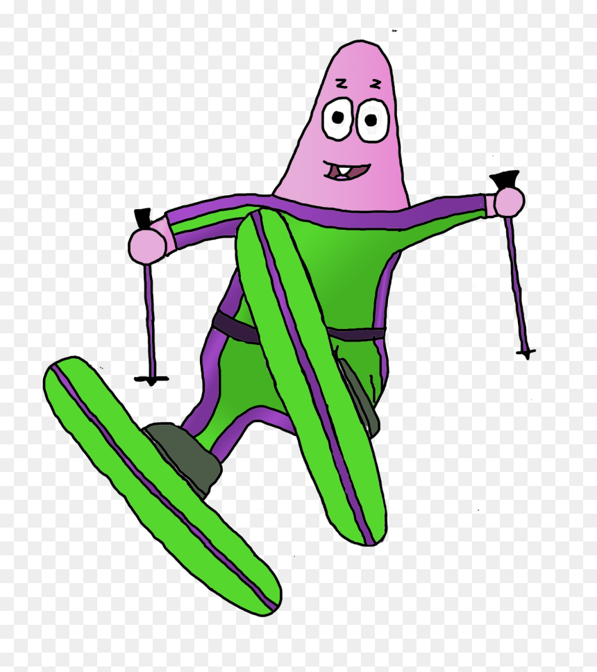 Wiki , Png Download - Patrick Star Skiing, Transparent Png - ski png