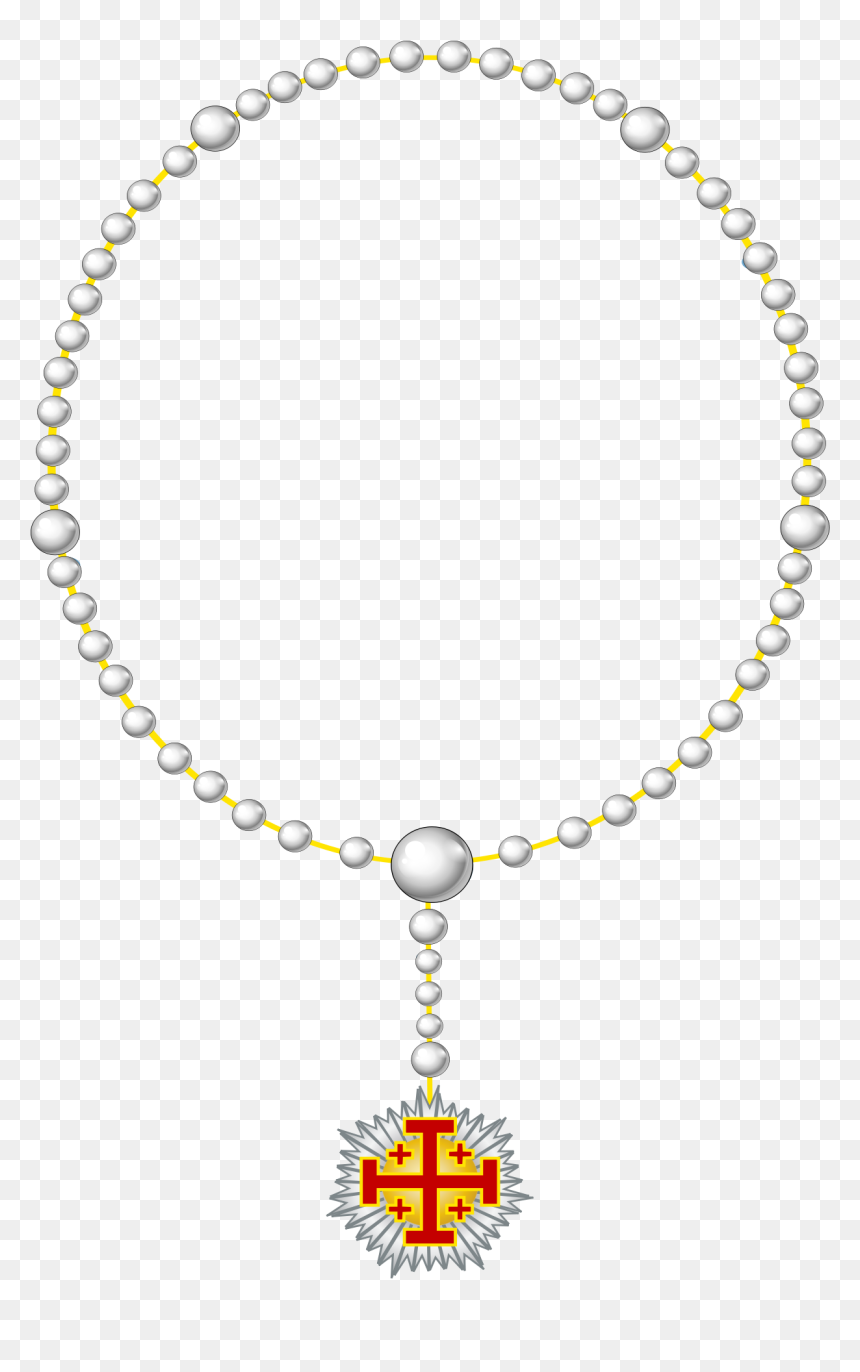 Herardic Rosary Of The Order Of The Holy Sepulcher - Necklace, HD Png Download - holy png