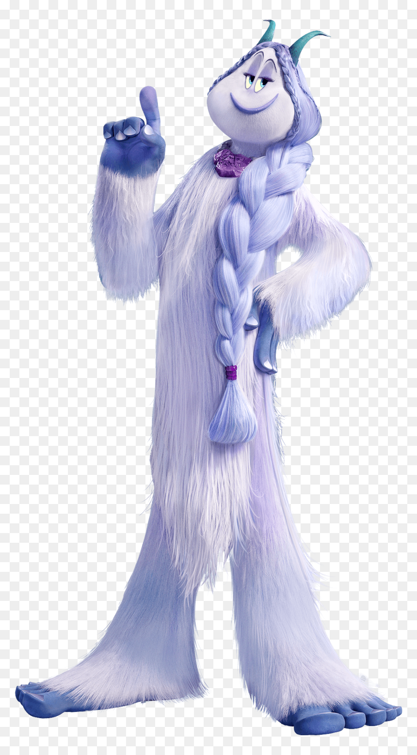 Smallfoot Meechee Yeti Holding Finger Up, HD Png Download - blue yeti png