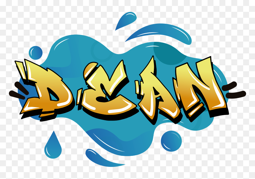 Graffiti Name Splash Texture Urban Decal - Graphic Design, HD Png Download - graffiti wall png