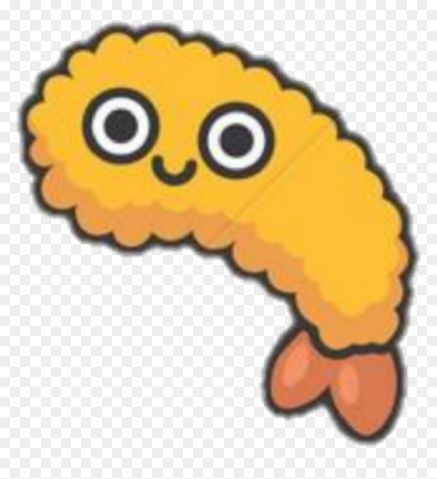 Freetoedit Shrimp Cartoon Food Happy Cartoonfood Clipart - Shrimp Tempura Cartoon, HD Png Download - cartoon food png