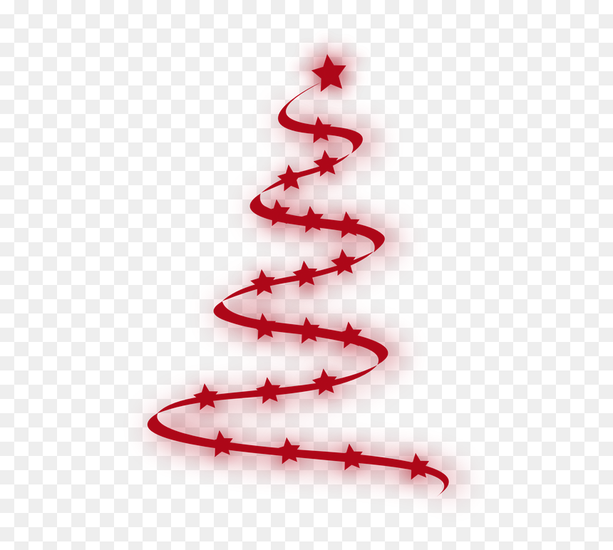 Clipart Red Christmas Tree, HD Png Download - navidad png fondo transparente