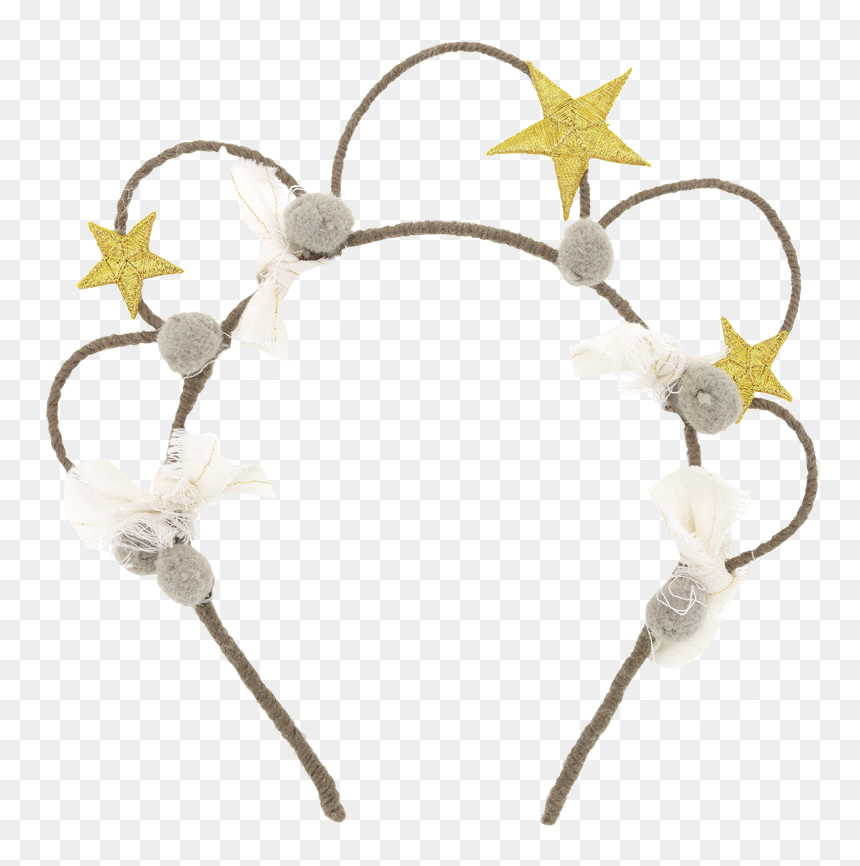 Yellow Pelota Star Crown - Headpiece, HD Png Download - star crown png