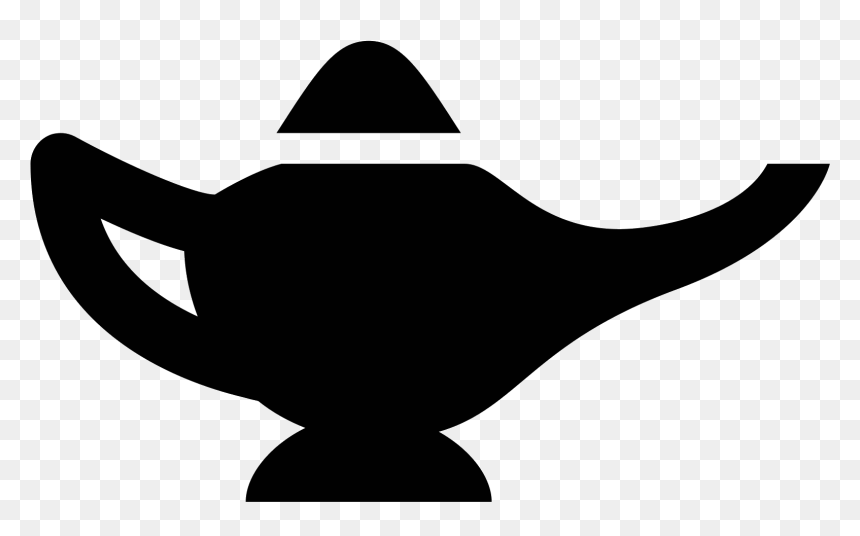 1600 X 1600 2 - Genie Lamp Icon White, HD Png Download - genie lamp png