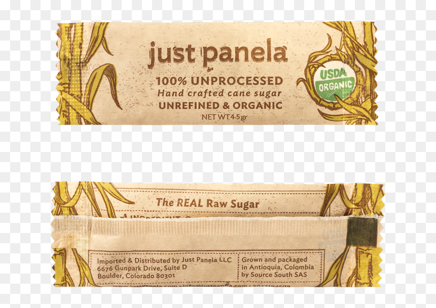 Sachet Homepage Front Back - Packs Just Panela, HD Png Download - sugar cane png