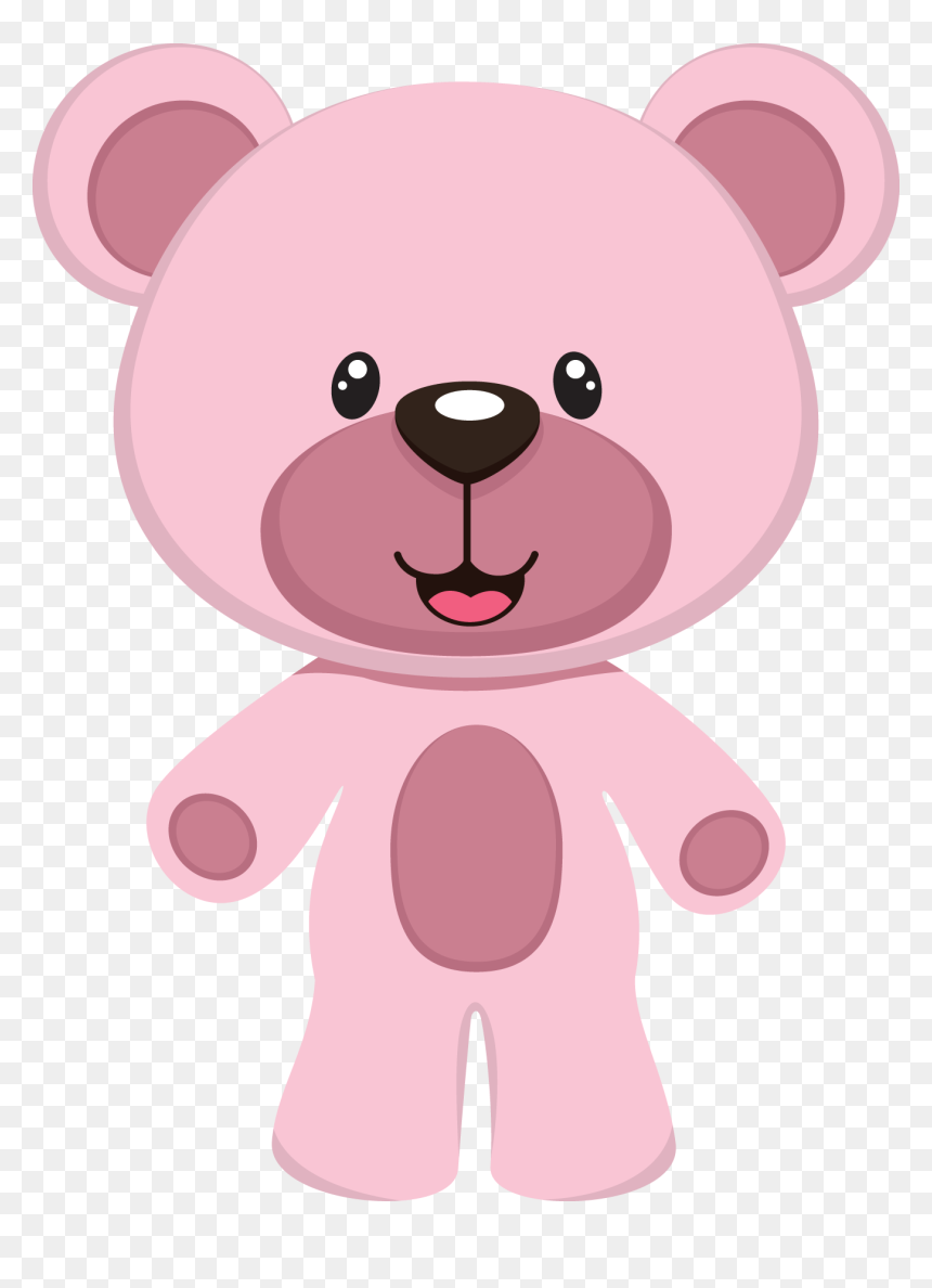 Transparent Pink Teddy Bear Png - Teddy Bear Pink Png Clipart, Png Download - baby bear png