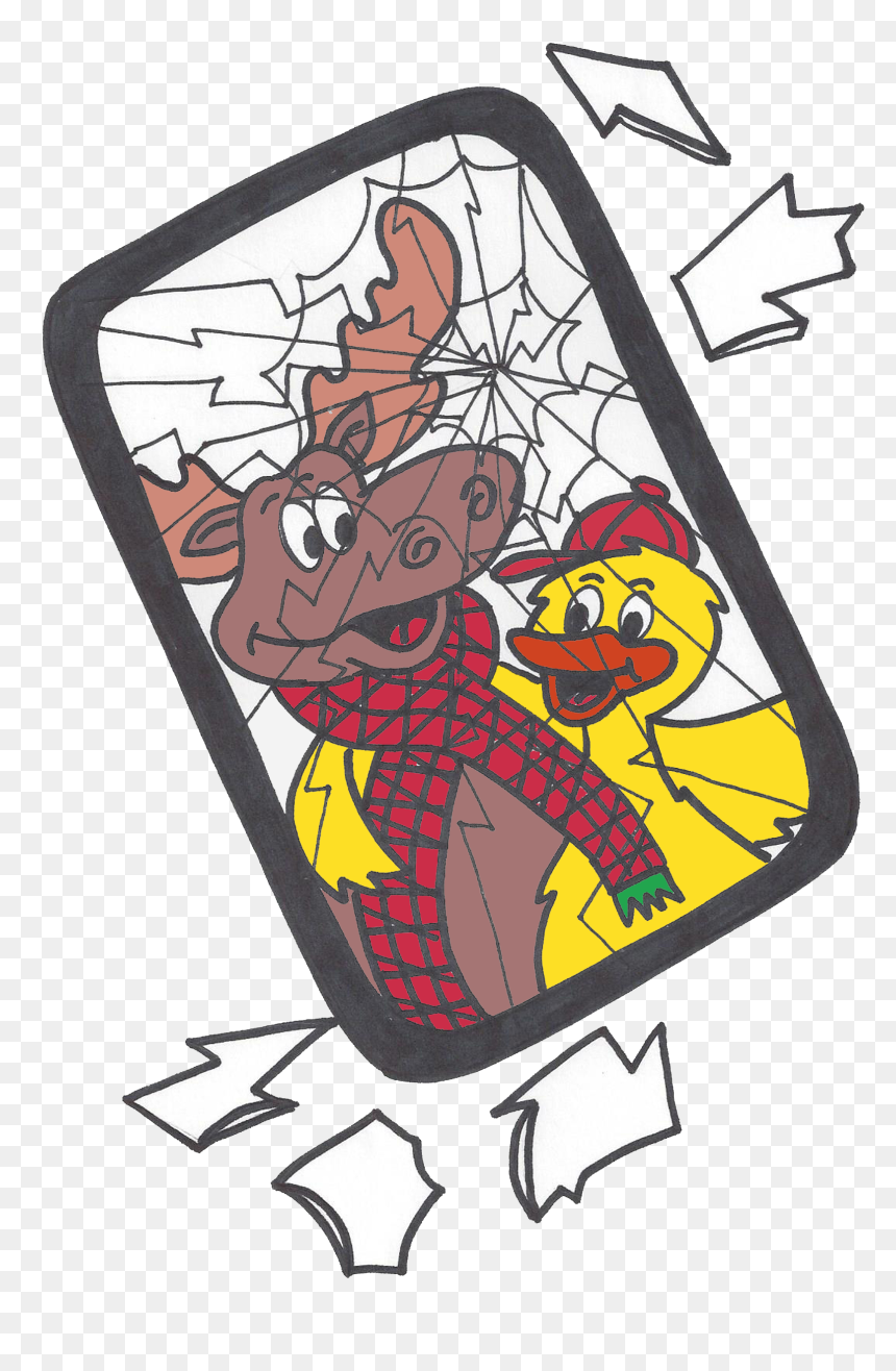 Maury & Mikey Broken Phone Clipart , Png Download - Cartoon, Transparent Png - broken phone png