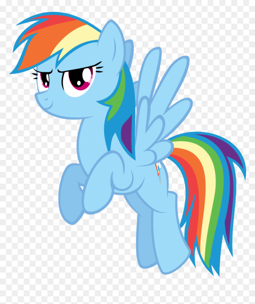 Rainbow Dash Vector By Almostfictional-d5fdtvl - Vector Rainbow Dash, HD Png Download - rainbow vector png