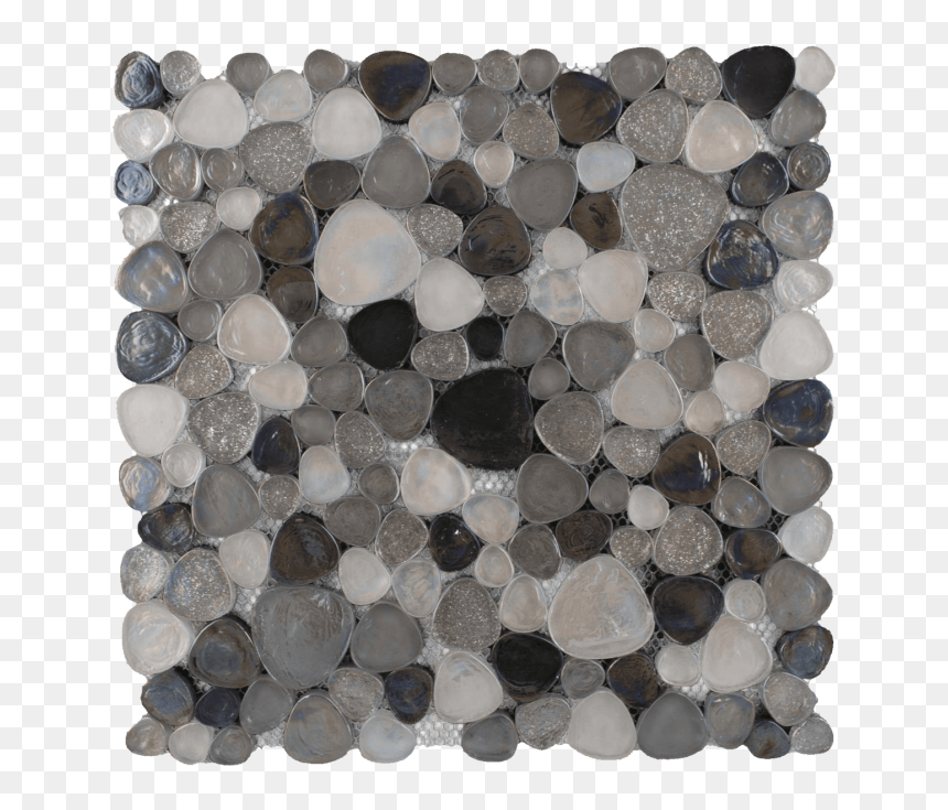 Pebble Effect Glass Mosaic Mix - Grey Glass Mosaic Tiles, HD Png Download - glass effect png