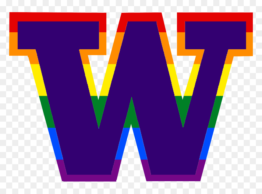 Rainbow Grads U W Rainbow Vector Png - Graphic Design, Transparent Png - rainbow vector png