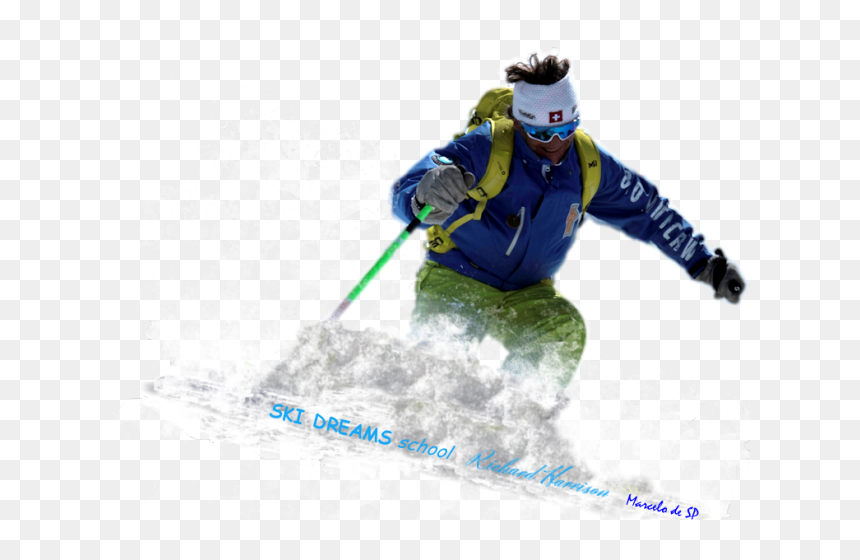 Skier Turns, HD Png Download - skiing png