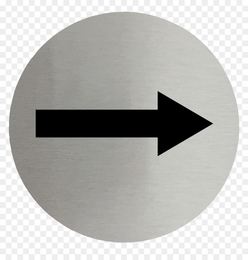 Arrow Symbol Stainless Steel Disc"
 Title="arrow Symbol - Circle, HD Png Download - chalk arrow png
