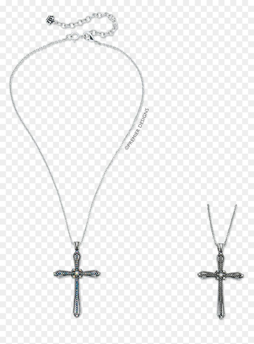 Locket, HD Png Download - cross necklace png