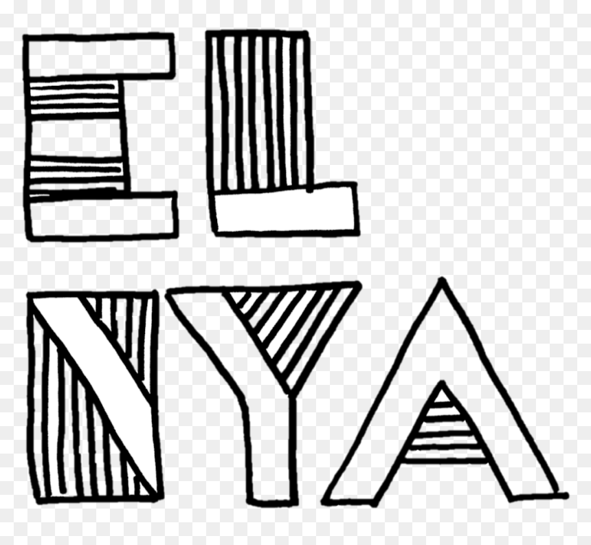 Hand Drawn Letter E L N Y A Logo - Line Art, HD Png Download - hand drawn line png