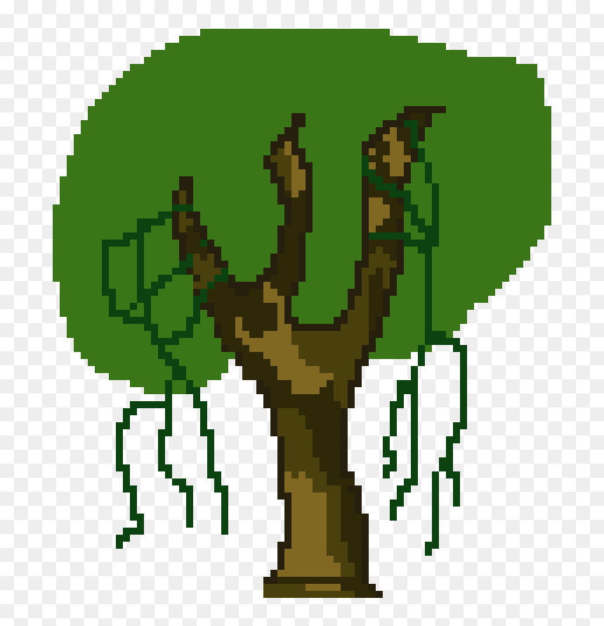 Arvore Pixel Png, Transparent Png - arvore png