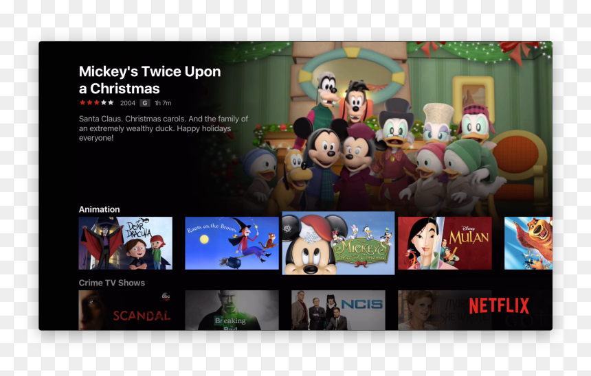 Apple Tv - Apple Tv 4 Netflix, HD Png Download - apple cartoon png