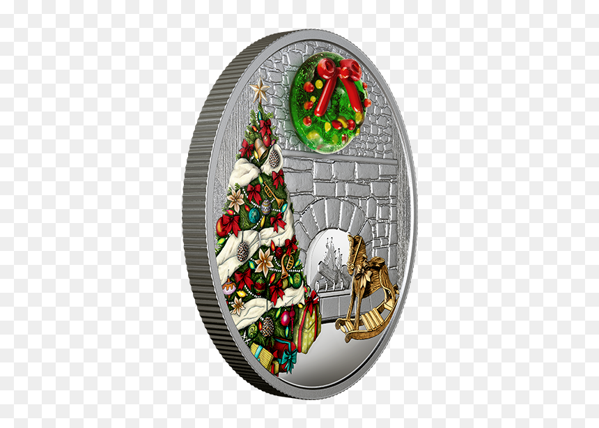 Royal Canadian Mint Holiday 2019 Coins, HD Png Download - holiday wreath png