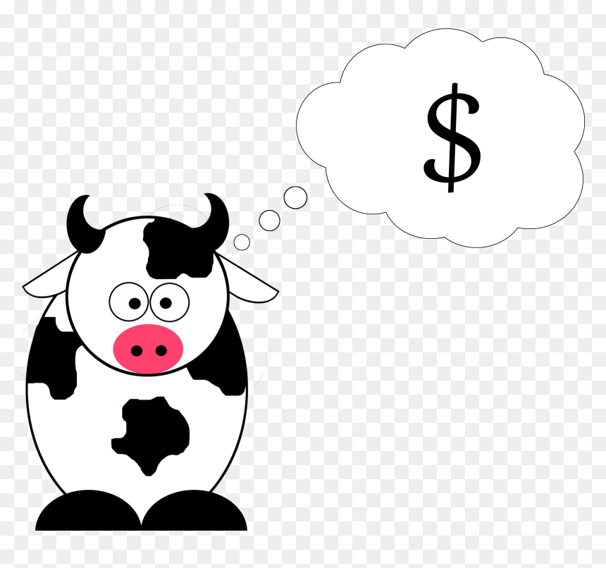 Dead Cow Cartoon , Png Download - Dead Cow Clipart, Transparent Png - money cartoon png