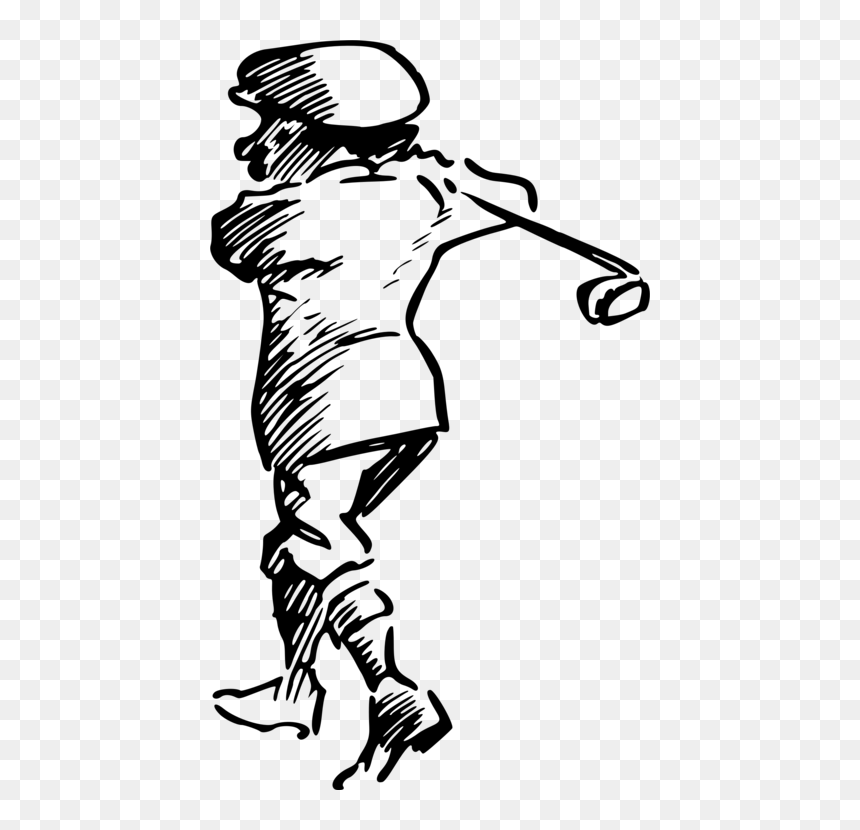 Art,monochrome Photography,artwork - Golf, HD Png Download - golf ball clip art png