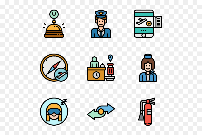 Icon, HD Png Download - cartoon airplane png