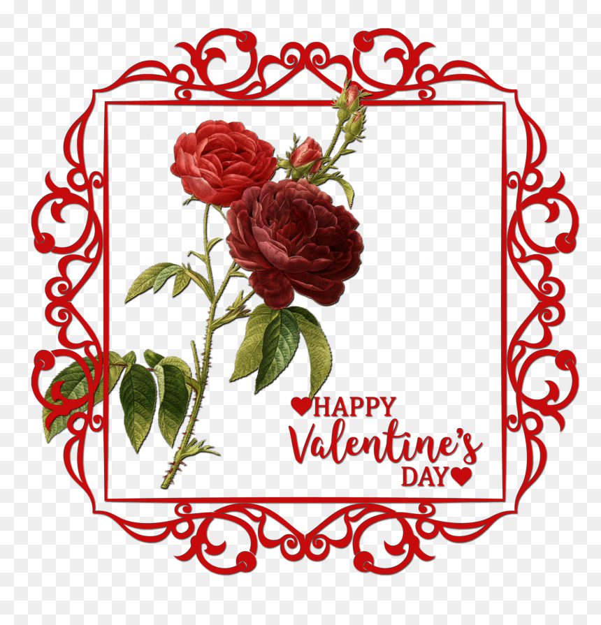 Border Svg Free Circle, HD Png Download - valentine background png
