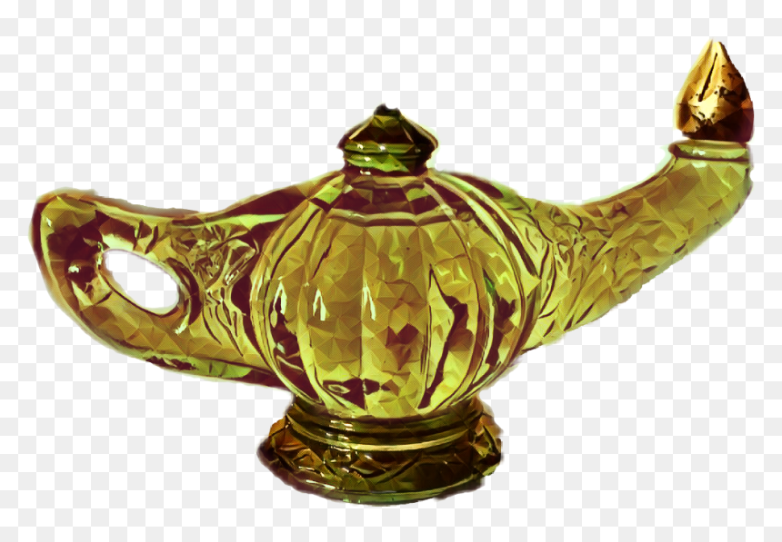 #aladdin #genie #lamp #crystal #mycollection - Teapot, HD Png Download - genie lamp png