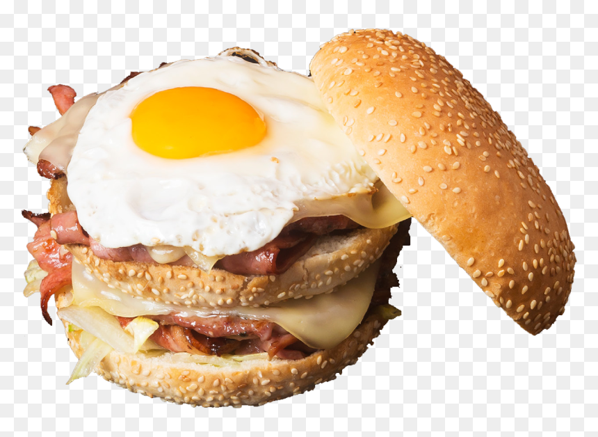 Hamburguesa Doble Top - Fried Egg, HD Png Download - hamburguesa png