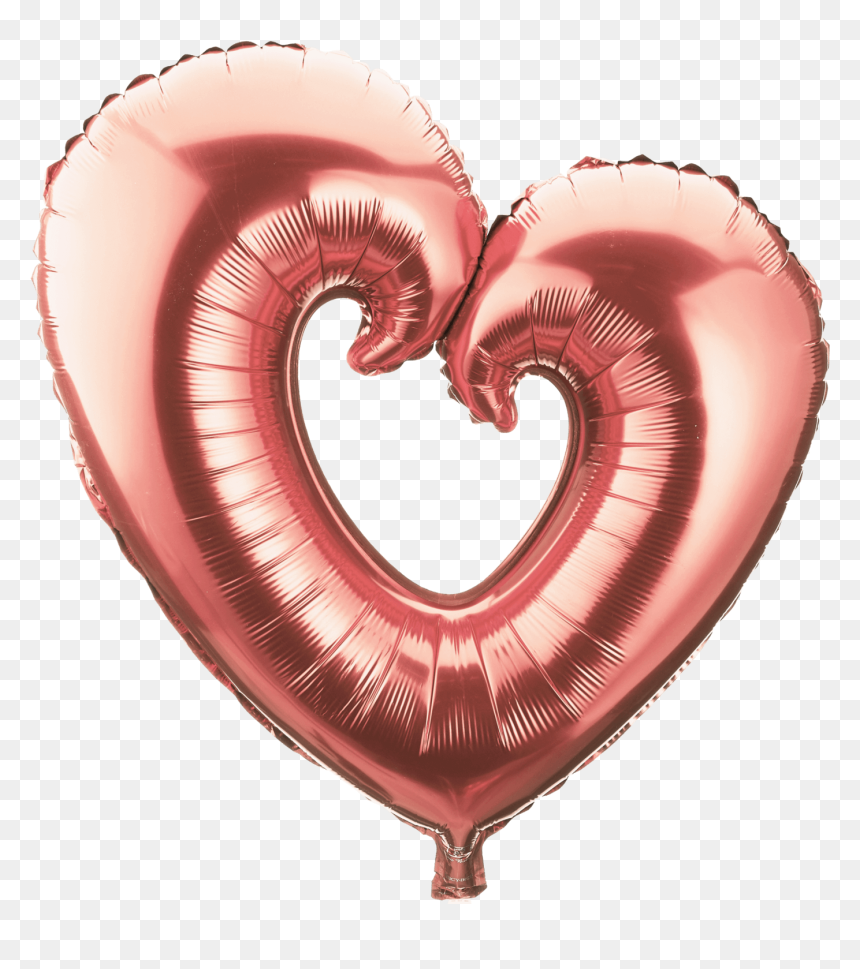 Herzluftballon Rose Gold, HD Png Download - birthday blower png